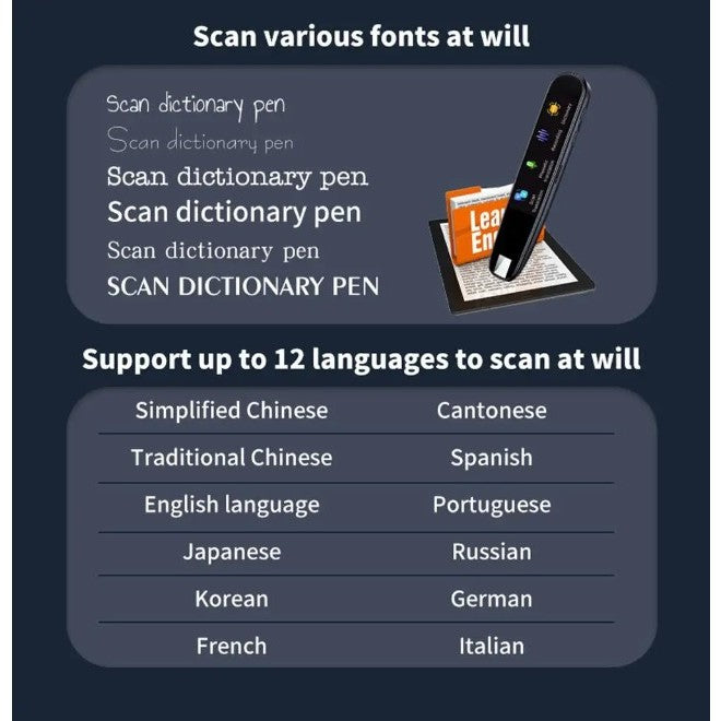 Translate Languages on the Go! Smart Scanning Pen with Text-to-Speech